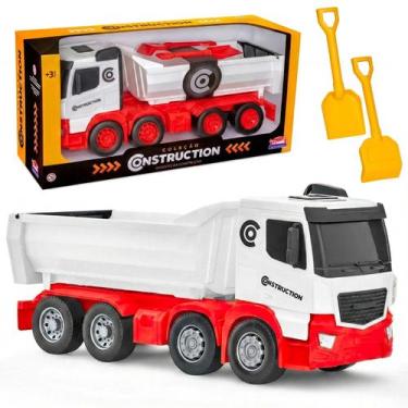Imagem de Caminhão Caçamba Articulado Construction Veículos Em Miniatura Com Ace