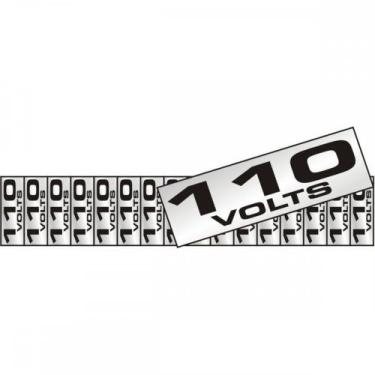 Imagem de Placa Sinalizacao Aluminio 01,5X3,5 ''110V'' Com 16 Pecas 100Co - SINA