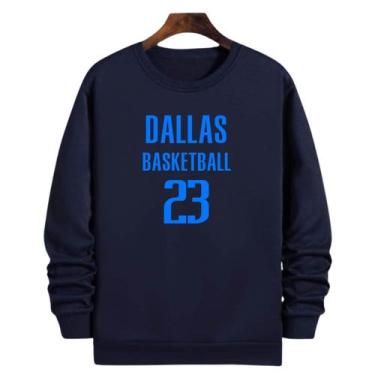 Imagem de Blusa Moletom Gola Basquete Dallas Basketball número 23 - Loja Click C