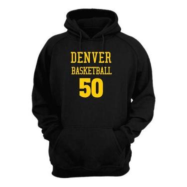 Imagem de Blusa Moletom Capuz Basquete Denver Basketball Número 50 - Loja Click 