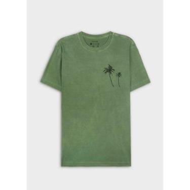 Imagem de T-shirt slim stone coqueiro gaze OSKLEN-Masculino