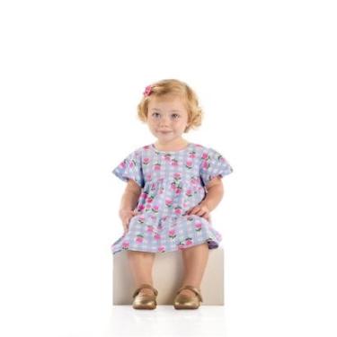Imagem de Vestido para Bebê em Cotton Xadrez Quimby-Feminino