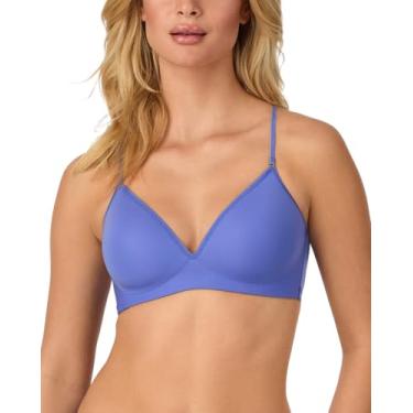 Imagem de OnGossamer Sutiã feminino Next to Nothing Micro sem fio, azul Baja, 32B