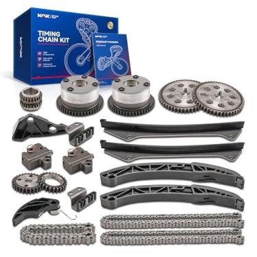 Imagem de KAX Kit de corrente de distribuição do motor com roda dentada e tensor e guia compatível com Kia Sedona 2006-2010, Hyundai Veracruz 2007-2012, Amanti 2007-2009 3.8L V6, OEM # 9-0771S, 243503C113, 9