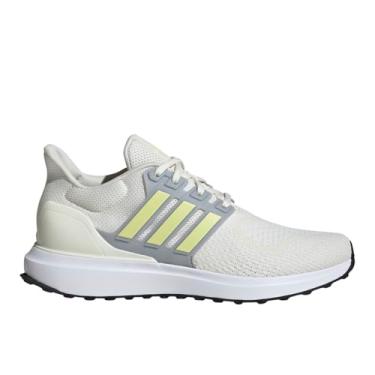 Imagem de adidas Tênis feminino Ubounce Alphaskin, Branco/Amarelo Gelo/Prata Halo, 39