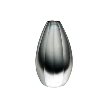 Imagem de Vasos para flores de luxo com gotas de água, sala de estar, flores secas, vidro fosco nórdico, vaso transparente, acessórios de decoração de casa, vasos de flores, vaso decorativo para casa (preto)