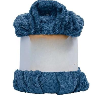 Imagem de Roupão Unissex de Microfibra – Feminino e Masculino, Ideal para Inverno, Hobby e Relaxamento em Casa (Pollo Azul Classico,M)