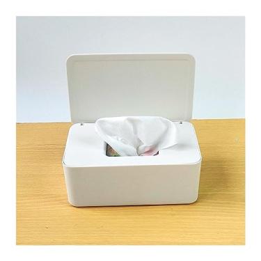 Imagem de Suporte de caixa de lenços 1 peça capa de plástico à prova de poeira para uso doméstico caixa de lenços de papel para decoração de escritório doméstico caixa de lenços umedecidos capa de caixa de