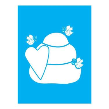 Imagem de Stencil Tamako Country Colmeia - 15X20Cm - Ref A3497