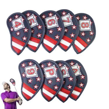 Imagem de Capas de Clubes de Golfe - Acessórios de Putter para Golfistas - Capas Para Cabeças De Ferro De Golfe,Para Jogadores Profissionais Colecionadores Golfistas Torneio Driving Range Maridos