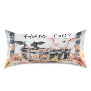 Imagem de xigua Linda fronha de cetim de vaca sentada em barril de madeira para cabelo e pele, lavável à máquina, almofada de cetim antiderrapante, refrescante, capa de cama king com fecho de envelope, 50,8 cm