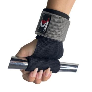 Imagem de Halter Strap Largo CF tala munhequeira Musculação Academia Exercício F