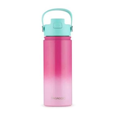 Imagem de Garrafa Térmica Kids Com Canudo Rosa 500ml - Bagaggio, U