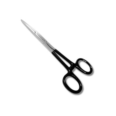 Imagem de Alicate de pesca profissional de aço inoxidável, alicate de ervilha, cabo preto multiuso, pacote com 1 peça (reto 14 cm)