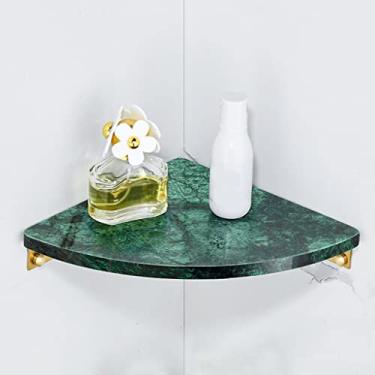 Imagem de Suporte de chuveiro de canto prateleira de banheiro mármore preto/branco/verde, prateleira de parede de canto cosmético, suporte de armazenamento de chuveiro, acessórios de banheiro organizador de