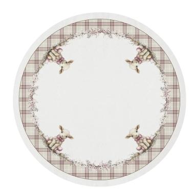 Imagem de Toalha De Mesa De Pascoa Redonda Ovelhinha 180cm 198050