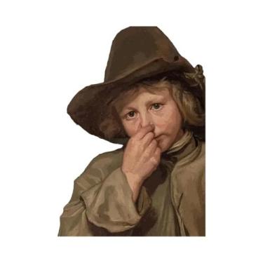 Imagem de Pôster De Arte Engraçada Para Banheiro Mona Lisa: Pintura Em Tela De P