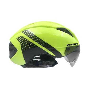 Imagem de Capacete De Bicicleta Unissex Com Lentes Substituíveis Para Competição