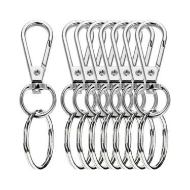 Imagem de Fechos De Lagosta Com Anel Oval, Ganchos Giratórios, Chaveiros, Clipes