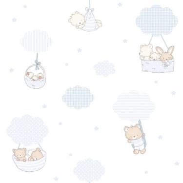 Imagem de Papel de Parede Treboli Balões Azul 5801 - Rolo: 10m x 0,53m