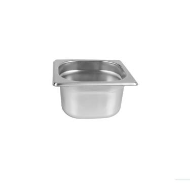 Imagem de Kit 2 Cubas Gastronomica Inox GN 1/6x100mm (176x162mm) - Brasinox