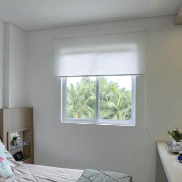 Imagem de Persiana Rolo Translucida Branca - 1,20m X 1,70m