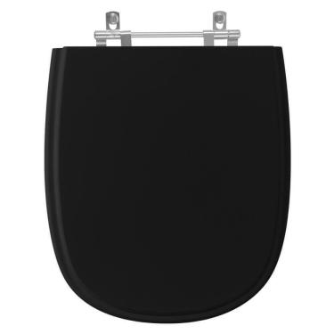Imagem de Assento Sanitário Sabatini Preto Para Vaso Icasa