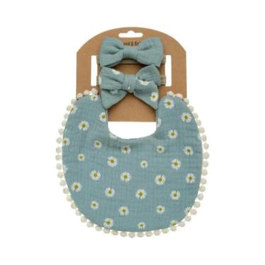 Imagem de Conjunto De Babadores E Faixas De Cabelo De Nylon Para Bebês (Meninos 