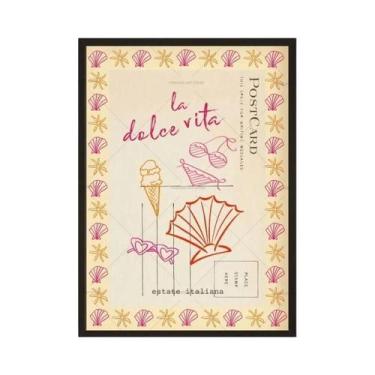 Imagem de Pintura Em Tela De Praia Tropical, Verão, Vinho E Lagosta, Arte De Con