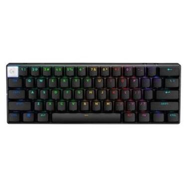Imagem de Teclado Sem Fio Mecânico Gamer Logitech G PRO X 60 Lightspeed, RGB, Bluetooth,Compatível com Windows-Unissex