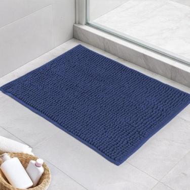 Imagem de Tapete Banheiro Macarrão Bolinha Popcorn Antiderrapante Macio Absorven