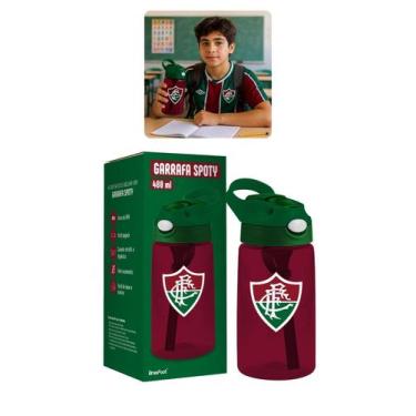 Imagem de Garrafa Spoty 480M Infantil Bico Retrátil Fluminense Oficial