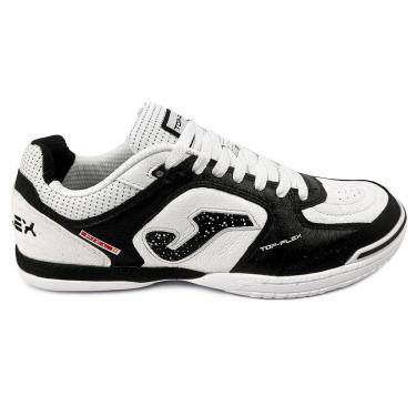 Imagem de Chuteira Futsal Joma Top Flex Branco e Preto Original-Unissex