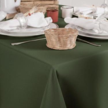 Imagem de Toalha de Mesa Retangular em Oxford Verde Musgo, 1,40 x 2,10