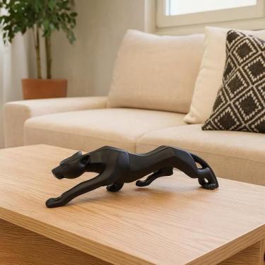 Imagem de Estatueta Pantera Negra Onça Jaguar Decoração - Paraiso Iluminado, Pre