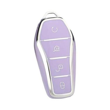 Imagem de Capa Protetora De TPU Macio Para Chave De Carro Com 4 Botões Para BYD 