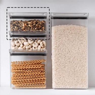 Imagem de Kit 6 Potes Hermético Retangular 580ml Paramount