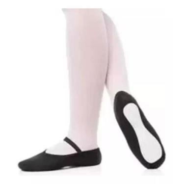 Imagem de Sapatilha Ballet Infantil Meia Ponta Menina Balé Dança - Ludili, Preto