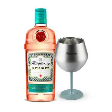 Imagem de Kit Tanqueray Bossa Nova 700ml + Taça Térmica Stanley Prata 414ml - TA
