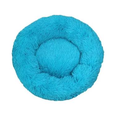 Imagem de Cama Para Gato Lavável Em Pelúcia, Super Macia, Formato De Donut, Colc