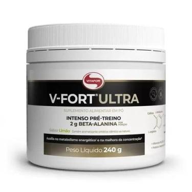 Imagem de V Fort Ultra Pré Treino Sabor Limão 240g Vitafor
