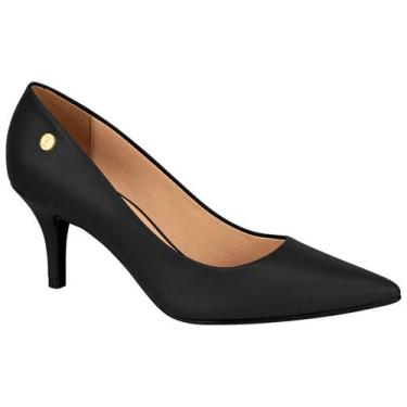 Imagem de Sapato Scarpin Vizzano Bico Fino Salto Baixo 1185.702, Preto, 38