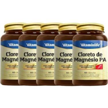 Imagem de Kit 5X Cloreto de Magnésio PA - 60 Cápsulas - VitaminLife-Masculino