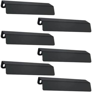 Imagem de Kit 6 Puxadores Alça de Sobrepor Preto PV22 para Móveis Armários Gavetas Torralba