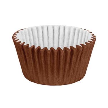 Imagem de Forminha Cupcake Impermeável Marrom Regina 45 Unidades - Regina Festas