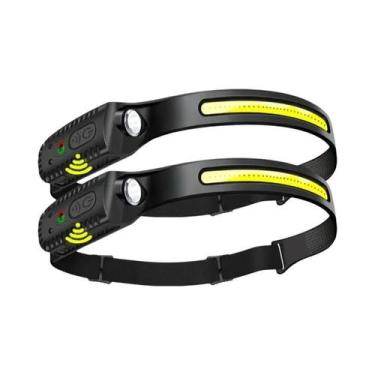 Imagem de Lanterna De Cabeça LED Recarregável Com Sensor USB, Potente Para Campi