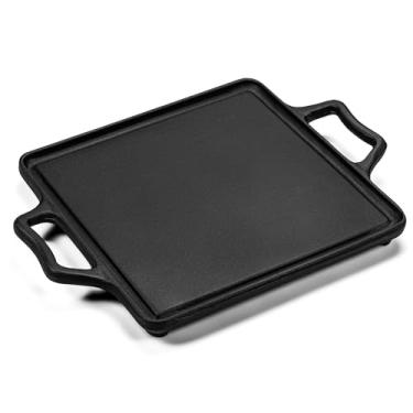 Imagem de Chapa de Ferro Fundido 30x30cm alça de ferro Panela Mineira compatível com indução