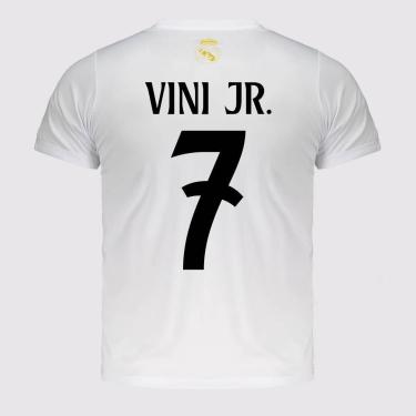 Imagem de Camisa Real Madrid Soft Juvenil  7 Vini Jr-Unissex