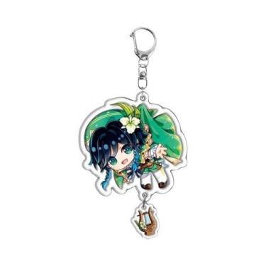 Imagem de Chaveiro Acrílico Fofo De Desenho Animado Raiden Shogun Yae Miko Nahid
