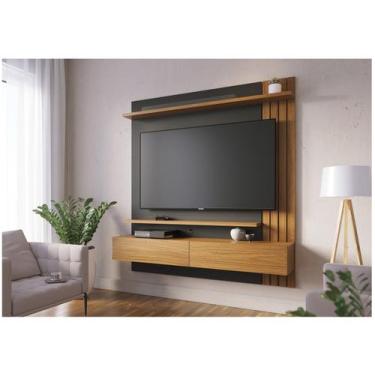 Imagem de Home Suspenso Juriti 1.5 Ripado para TV até 65 Noce Milano/Preto - Col